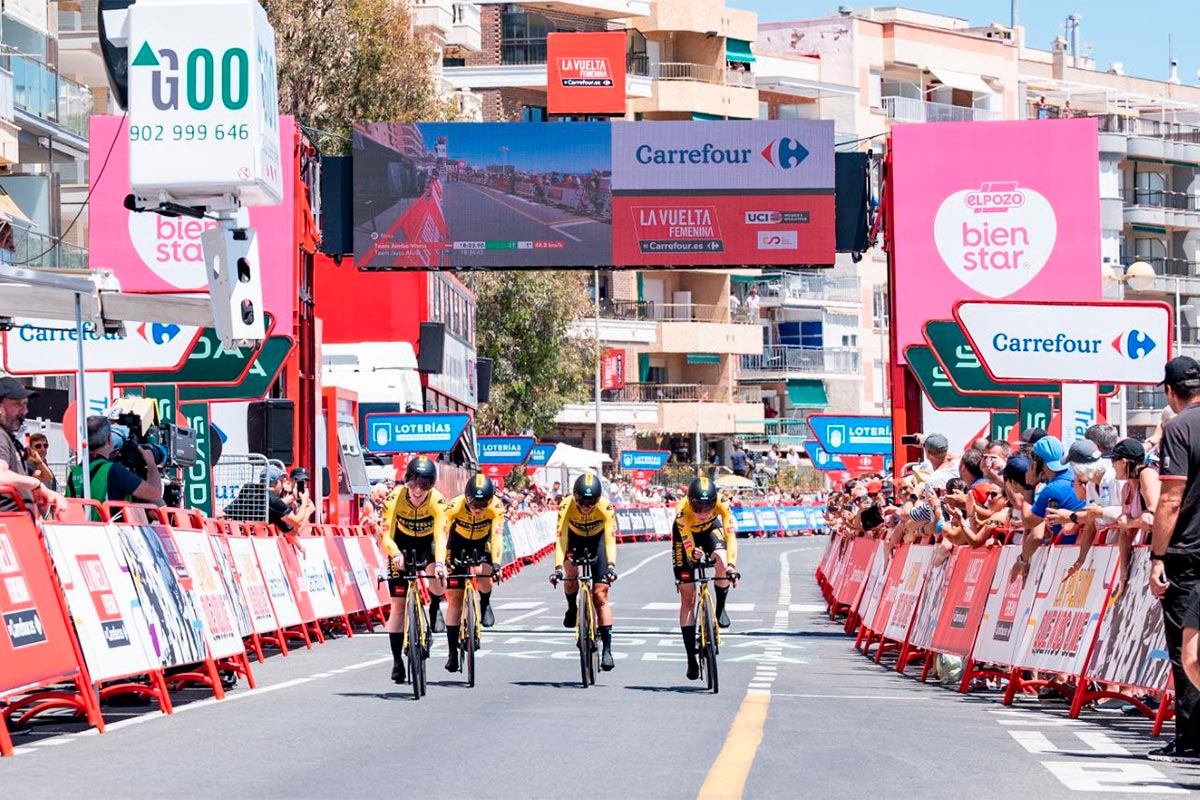 La Vuelta Femenina 2023: victoria para el Jumbo-Visma en la contrarreloj inicial y general para Anna Henderson