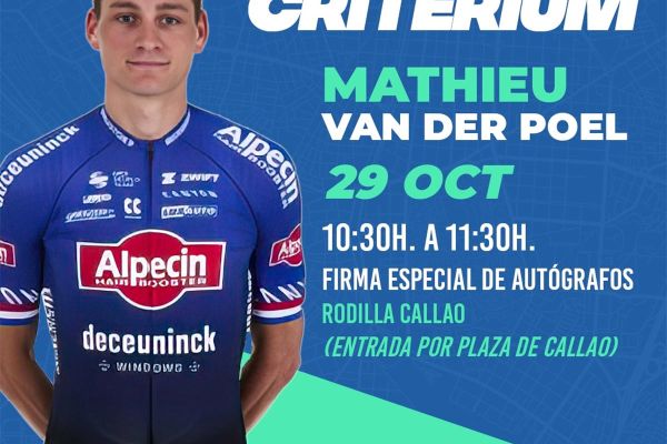 Mathieu Van der Poel, principal estrella de un Madrid Critérium que se podrá ver en directo a través de Eurosport
