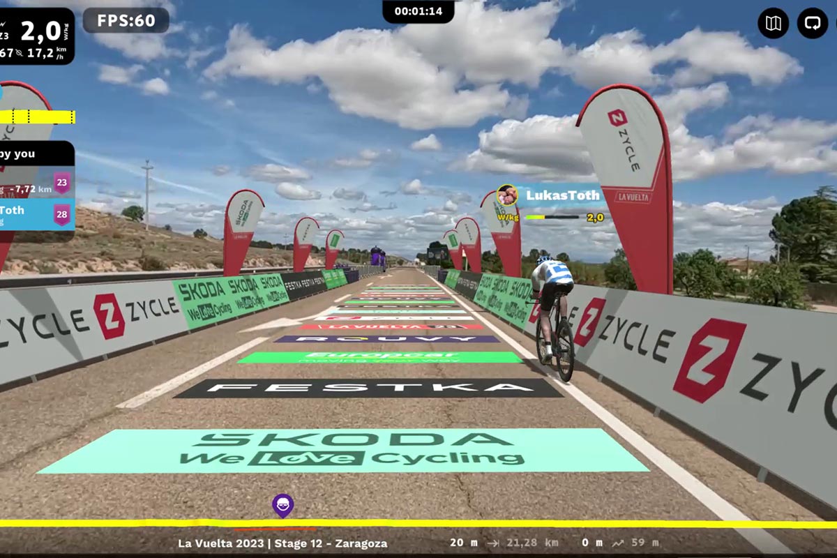 La plataforma de ciclismo virtual Rouvy lanza una nueva serie de carreras bajo el lema de La Vuelta Virtual Oficial 2023