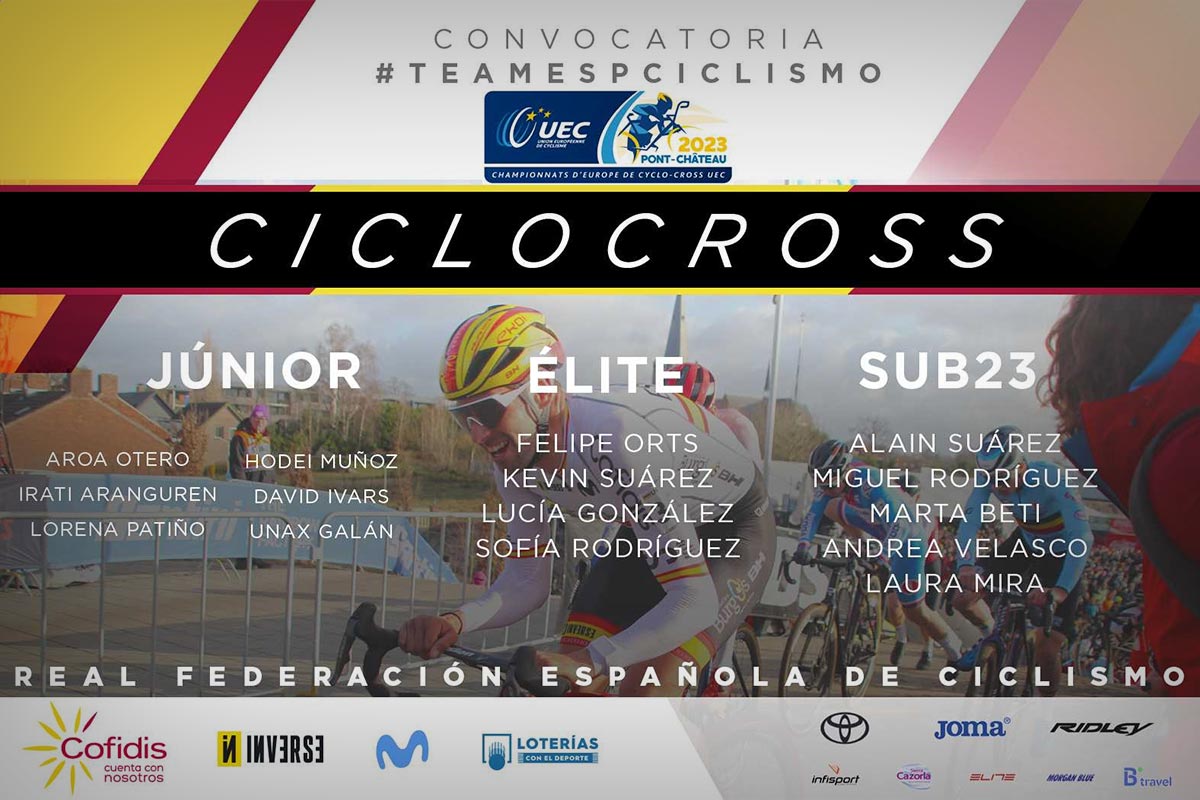 La Selección Española convocada para el Campeonato de Europa de Ciclocross 2023