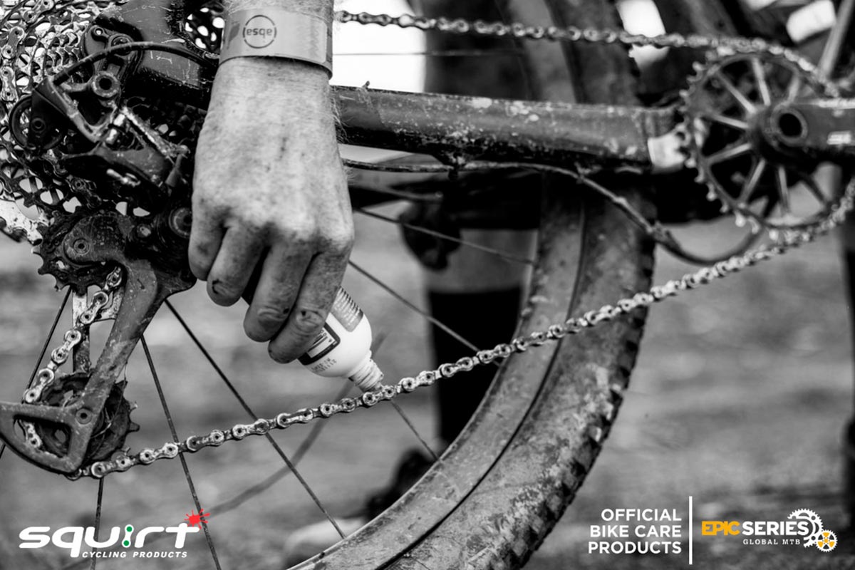 Squirt Cycling, proveedor oficial de productos para el cuidado y mantenimiento de la bicicleta en las Epic Series 2023