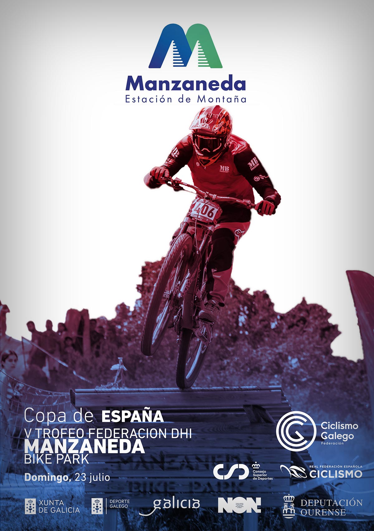 La Copa de España de Descenso 2023 llega a su final con la disputa del V Trofeo Federación DHI - Manzaneda Bike Park