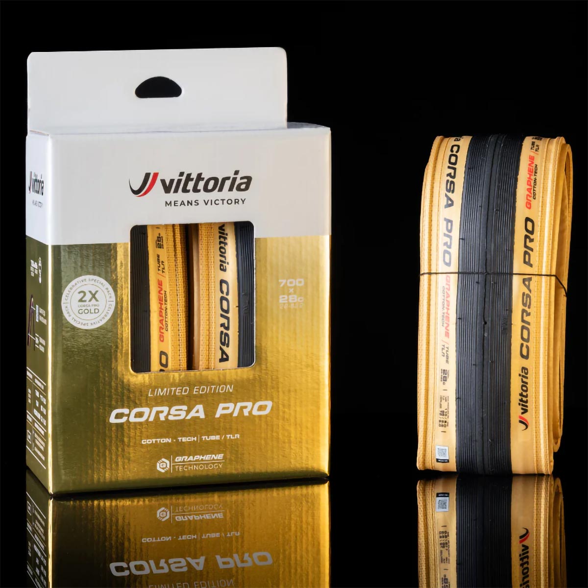 Vittoria presenta el Corsa PRO en edición Gold con laterales en color dorado