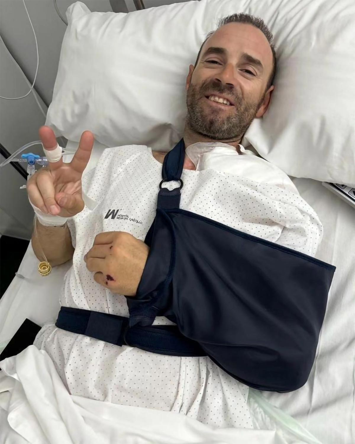 Alejandro Valverde, tras su operación de clavícula: "No ha sido la mejor forma de cambiar de año pero estoy en las mejores manos"