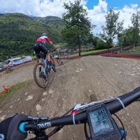Copa del Mundo de XCO 2024: el circuito de Val di Sole con los integrantes del Pivot Cycles-OTE Team