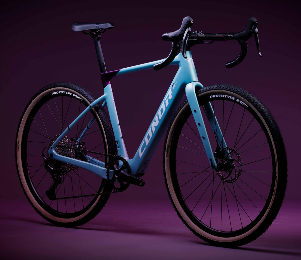 Conor E-Selva: una llamativa bici eléctrica de gravel con motor Mahle, cuadro de carbono y Shimano GRX