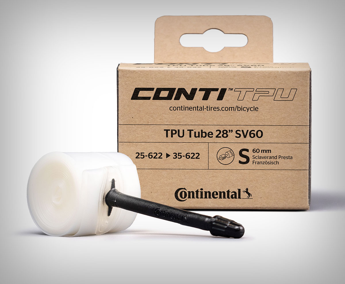 Continental presenta la ContiTPU, una cámara de aire ultraligera de TPU de siete capas para carretera, gravel y MTB