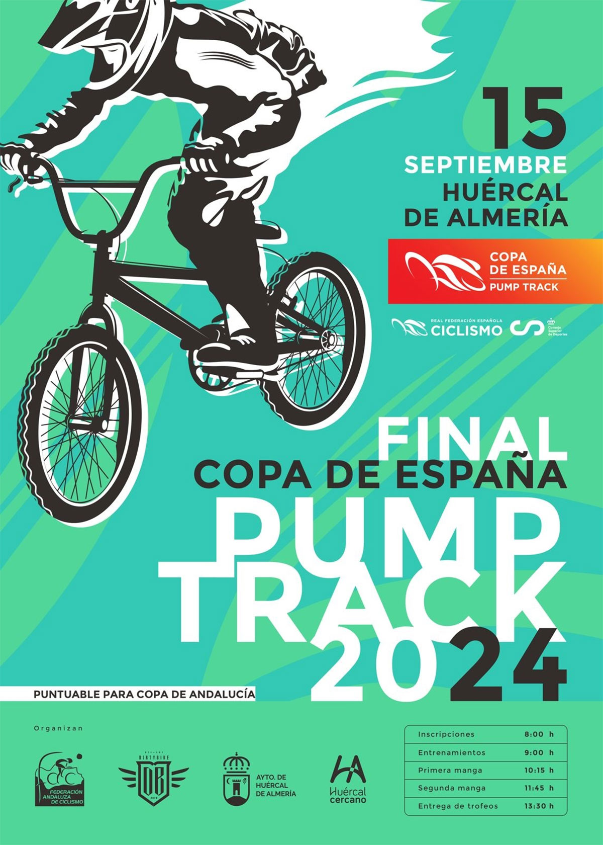 La Copa de España de Pump Track 2024 se decide este fin de semana en Huércal de Almería