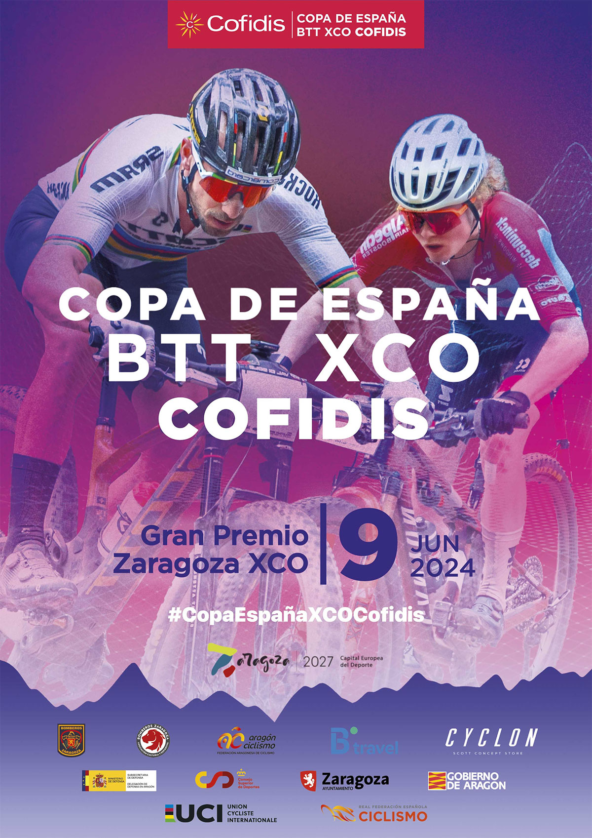 La penúltima prueba de la Copa de España de XCO llega a Zaragoza este fin de semana, con retransmisión en directo