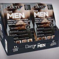 La crema depilatoria masculina Daen estrena un formato monodosis ideal para llevarla a cualquier lugar