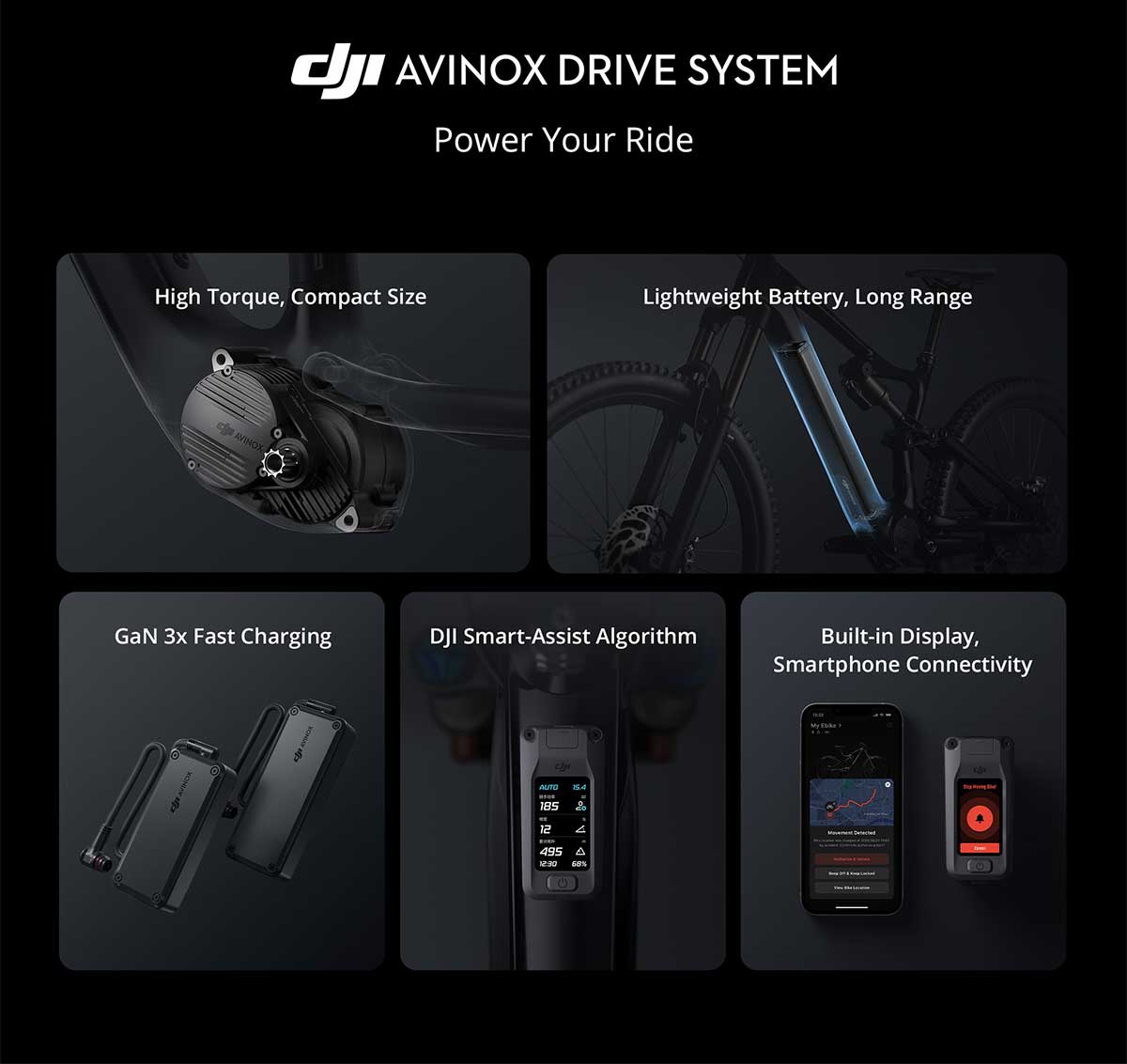 DJI irrumpe en el segmento de las bicicletas eléctricas con la Amflow PL, una e-MTB de carbono con motor propio y peso contenido