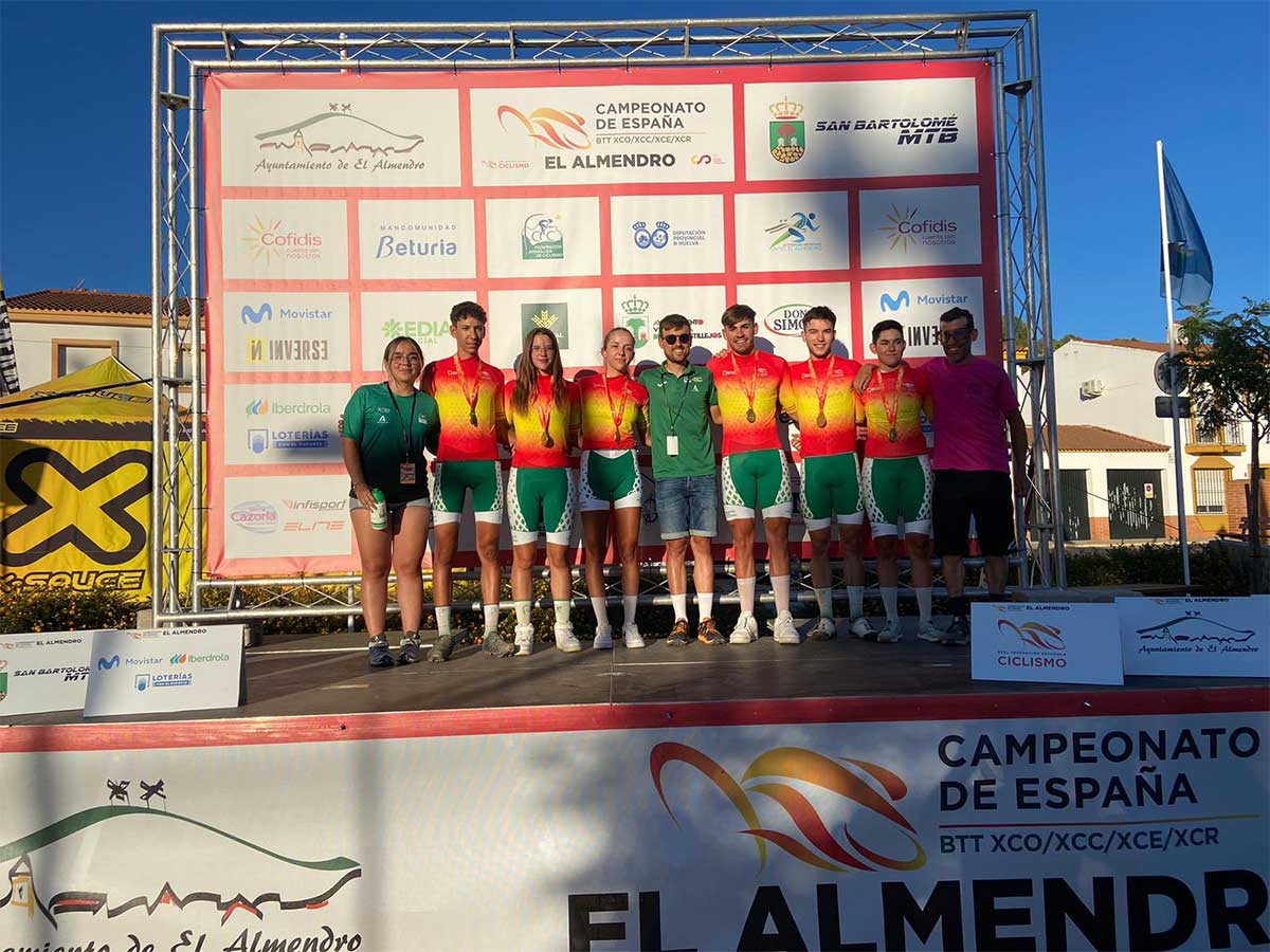 La selección de Andalucía se proclama campeona de España de Team Relay (XCR) tras quedar Cataluña descalificada