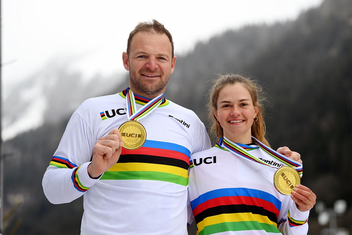 El primer Campeonato del Mundo UCI de Snow Bike concluye con Lisa Baumann y Pierre Thévenard ganando en la modalidad Dual Slalom