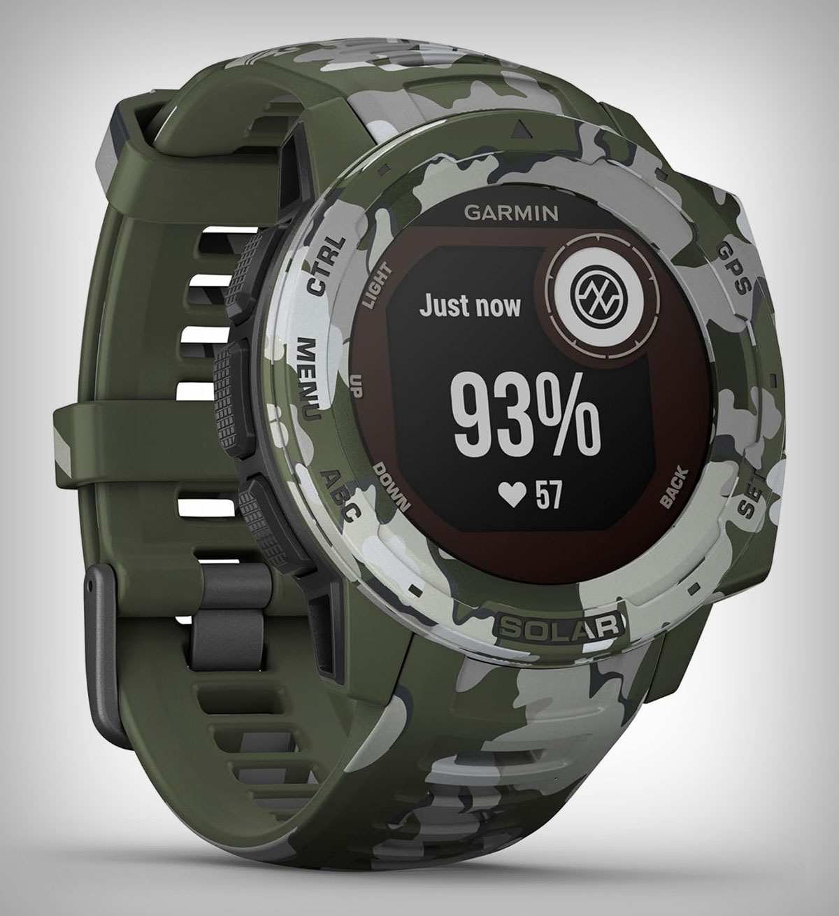 Cazando ofertas: la llamativa versión Camo del Garmin Instinct Solar con GPS y carga solar, a precio mínimo en Amazon