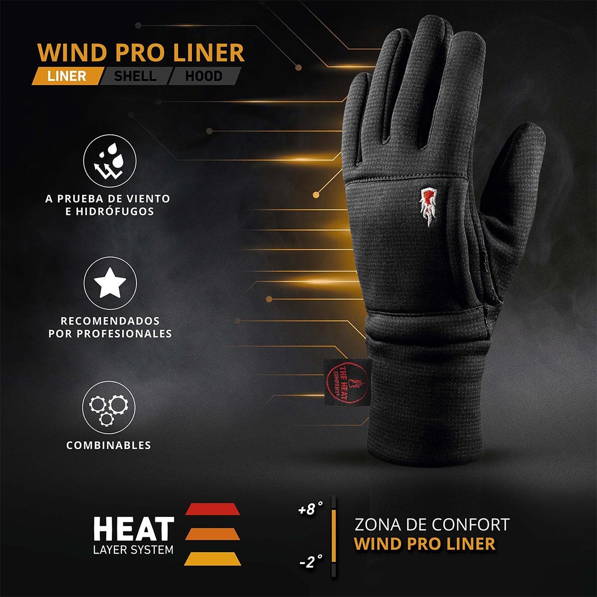 Adiós al frío con estos guantes con membrana Polartec Wind Pro resistente al agua y al viento y bolsillo integrado para calentadores