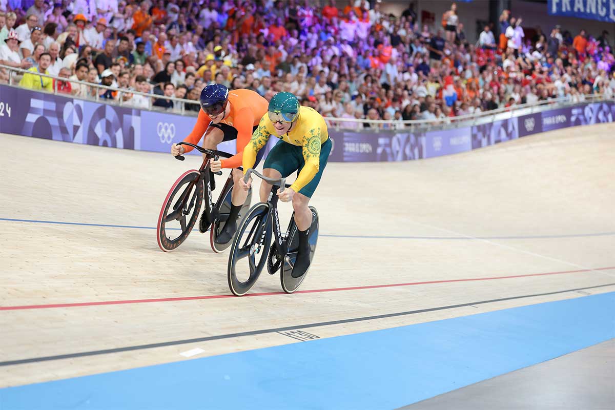 JJ.OO París 2024: los mejores momentos de la prueba de velocidad masculina de ciclismo en pista