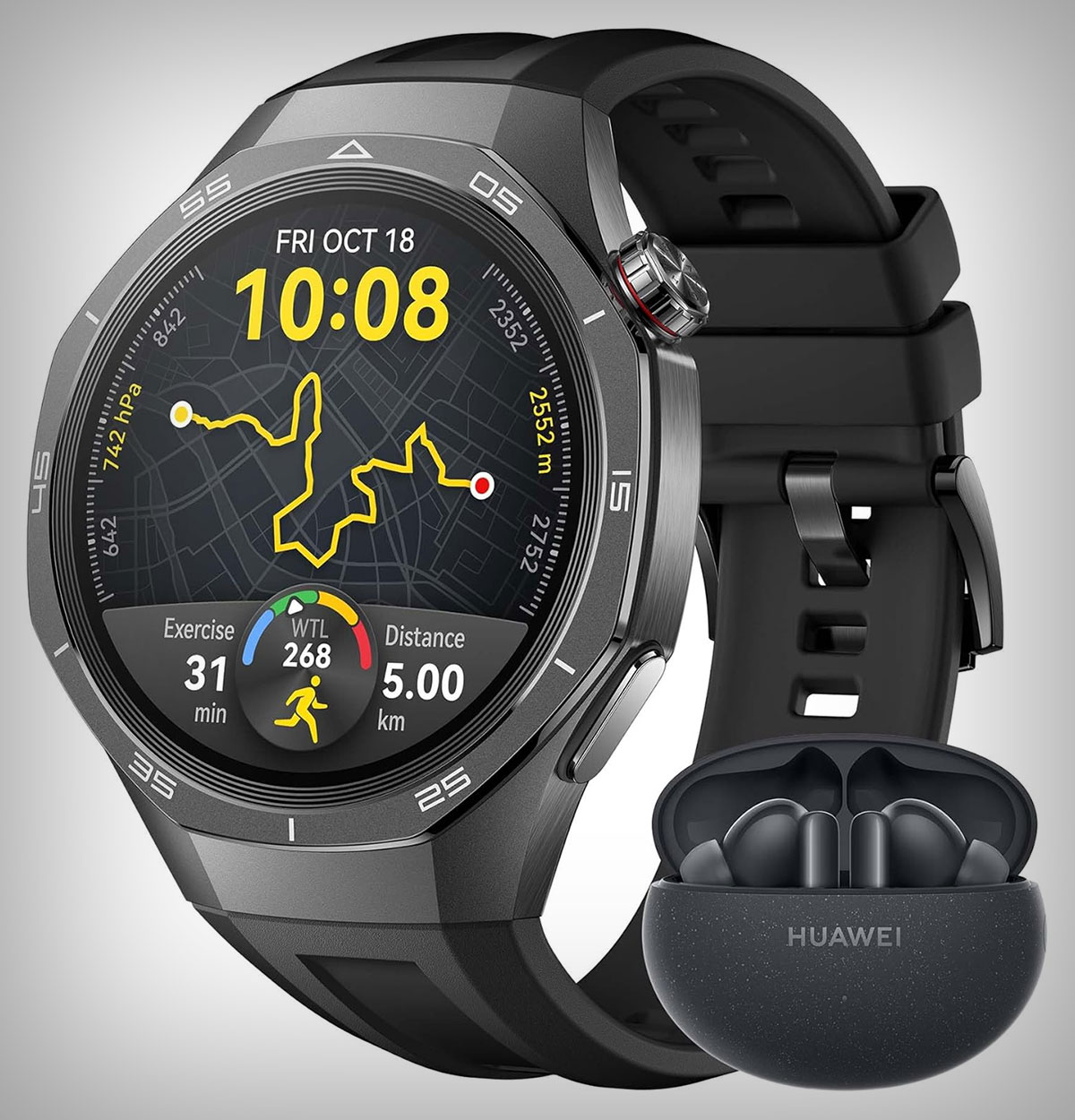 Huawei Watch GT 5, un smartwatch avanzado con auriculares inalámbricos de regalo a precio de Garmin de gama baja