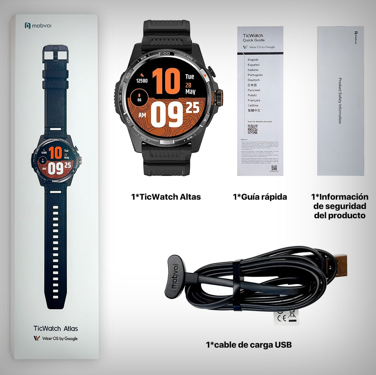 TicWatch Atlas. Imagen: Mobvoi