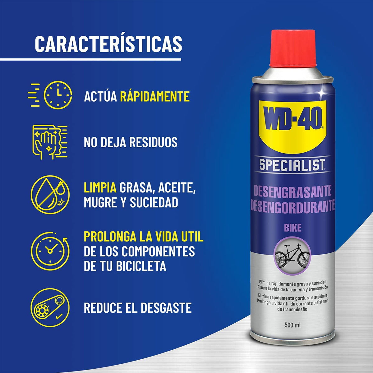 WD-40 Bike, el pack indispensable para el mantenimiento de la cadena de la bicicleta en condiciones húmedas