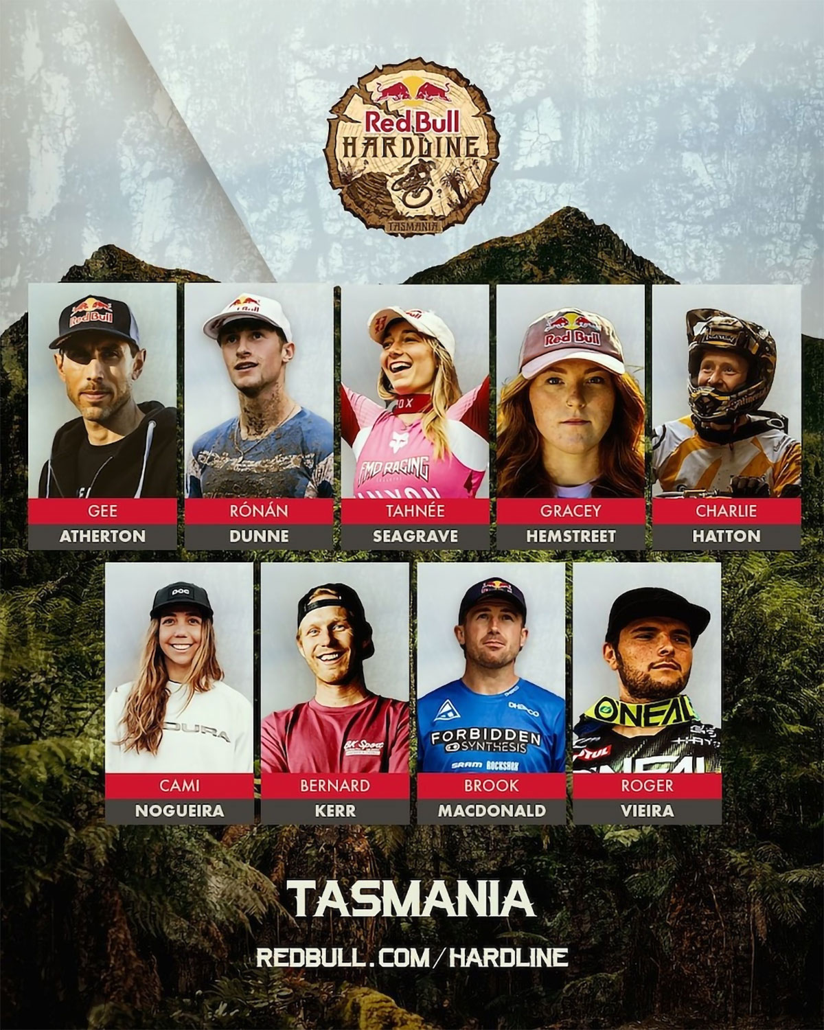 Red Bull Hardline Tasmania 2025: lista de participantes confirmados y primeros detalles del evento