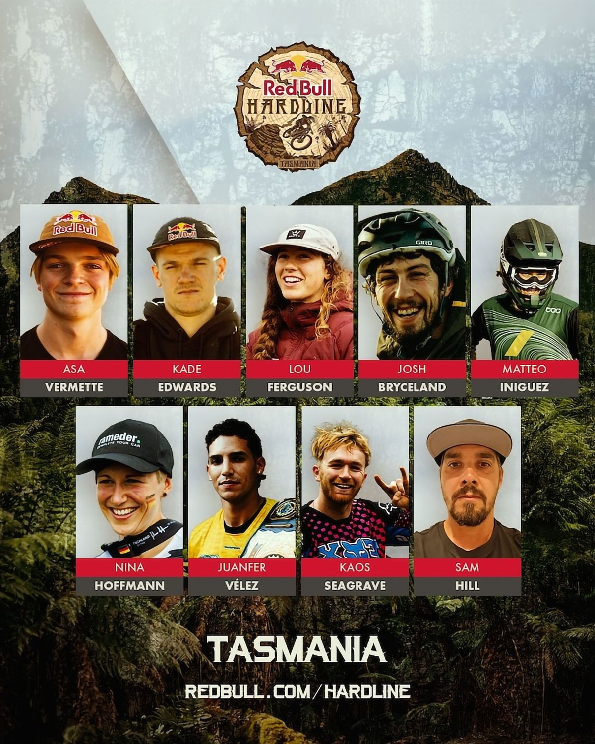 Red Bull Hardline Tasmania 2025: lista de participantes confirmados y primeros detalles del evento