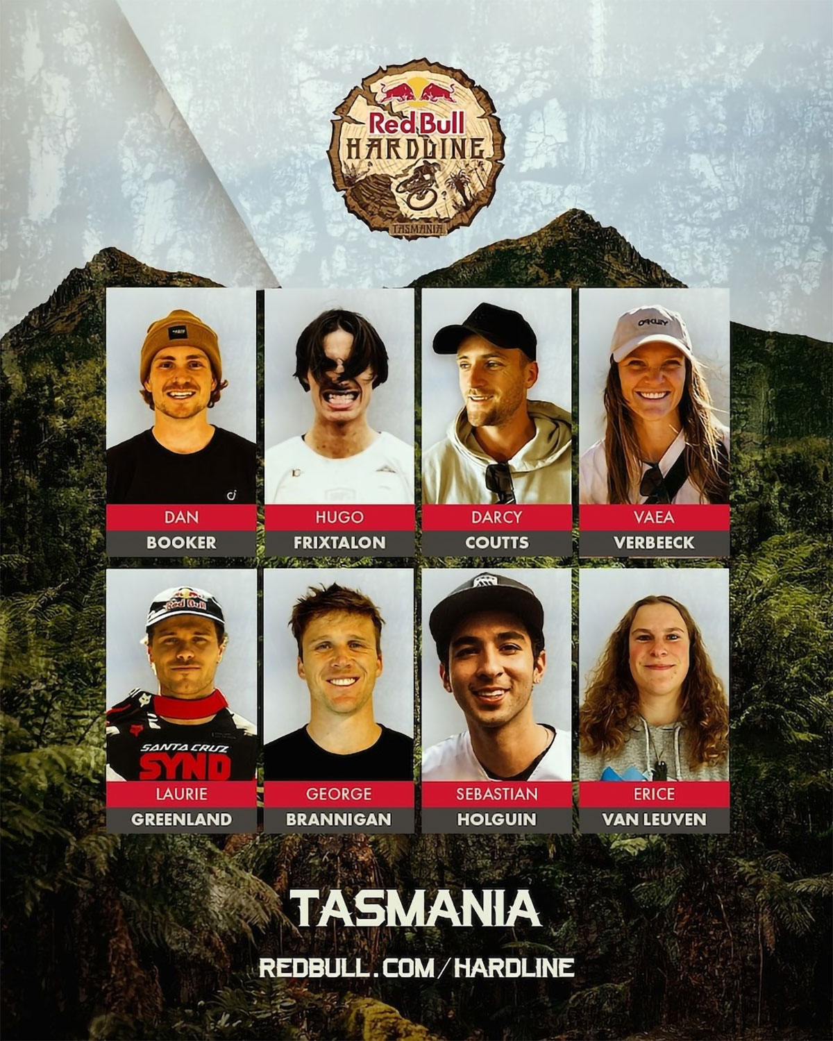 Red Bull Hardline Tasmania 2025: lista de participantes confirmados y primeros detalles del evento