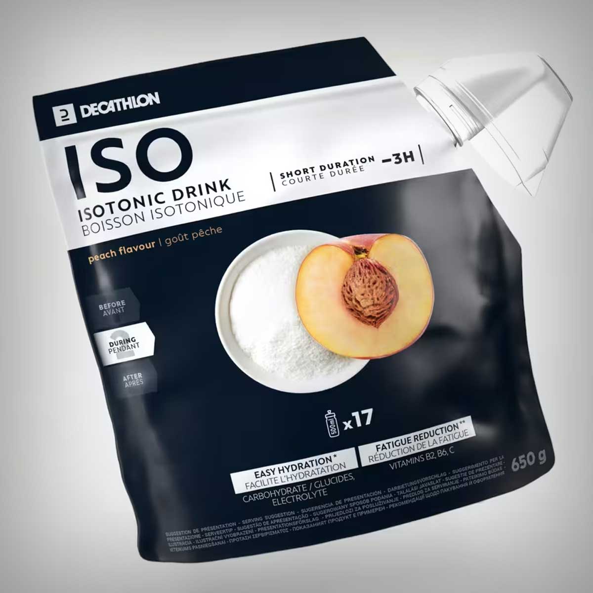 Preparado en polvo ISO de Decathlon: hasta 17 bidones de bebida isotónica por menos de 9 euros