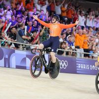 JJ.OO París 2024: medalla de oro para Harrie Lavreysen en la prueba de velocidad masculina de ciclismo en pista