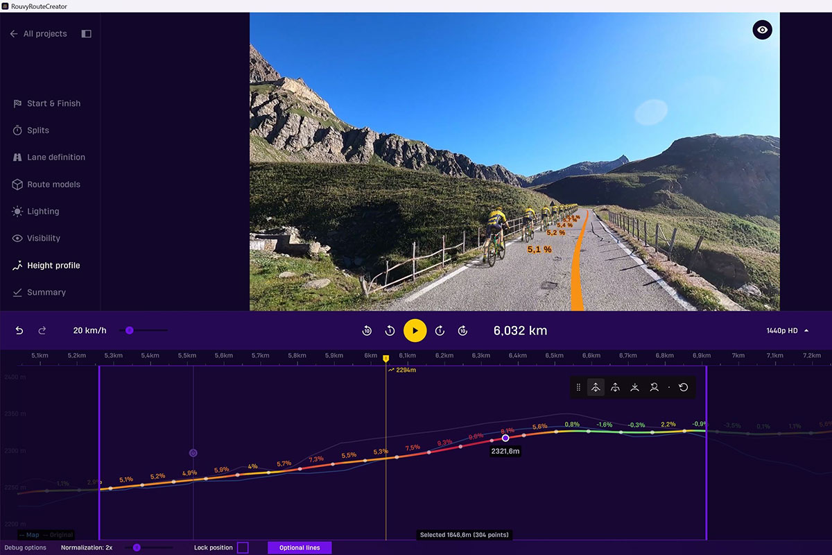 Rouvy presenta Route Creator: una herramienta para crear (y recorrer) rutas virtuales desde casa