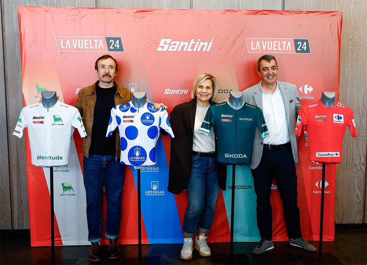 Santini presenta los maillots oficiales que vestirán los líderes de las diferentes clasificaciones de La Vuelta 24