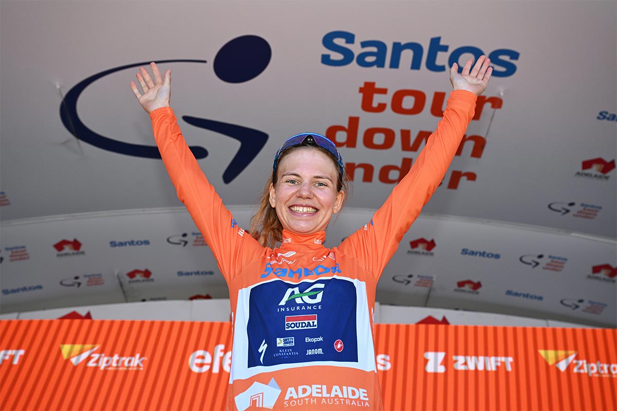 Sarah Gigante se proclama vencedora del Santos Tour Down Under Femenino 2024