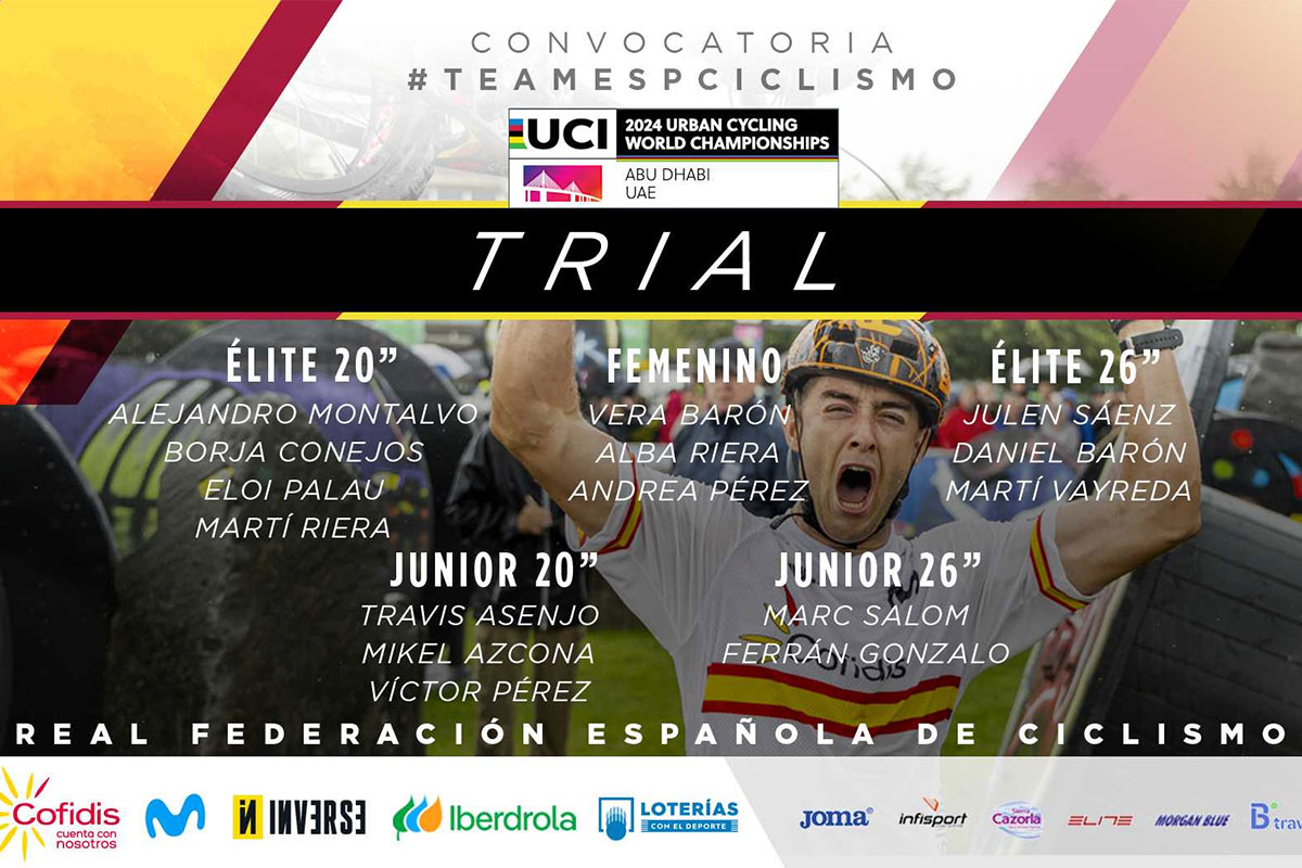 La Selección Española afronta el Mundial de Ciclismo Urbano en Abu Dhabi con muchas opciones de medalla