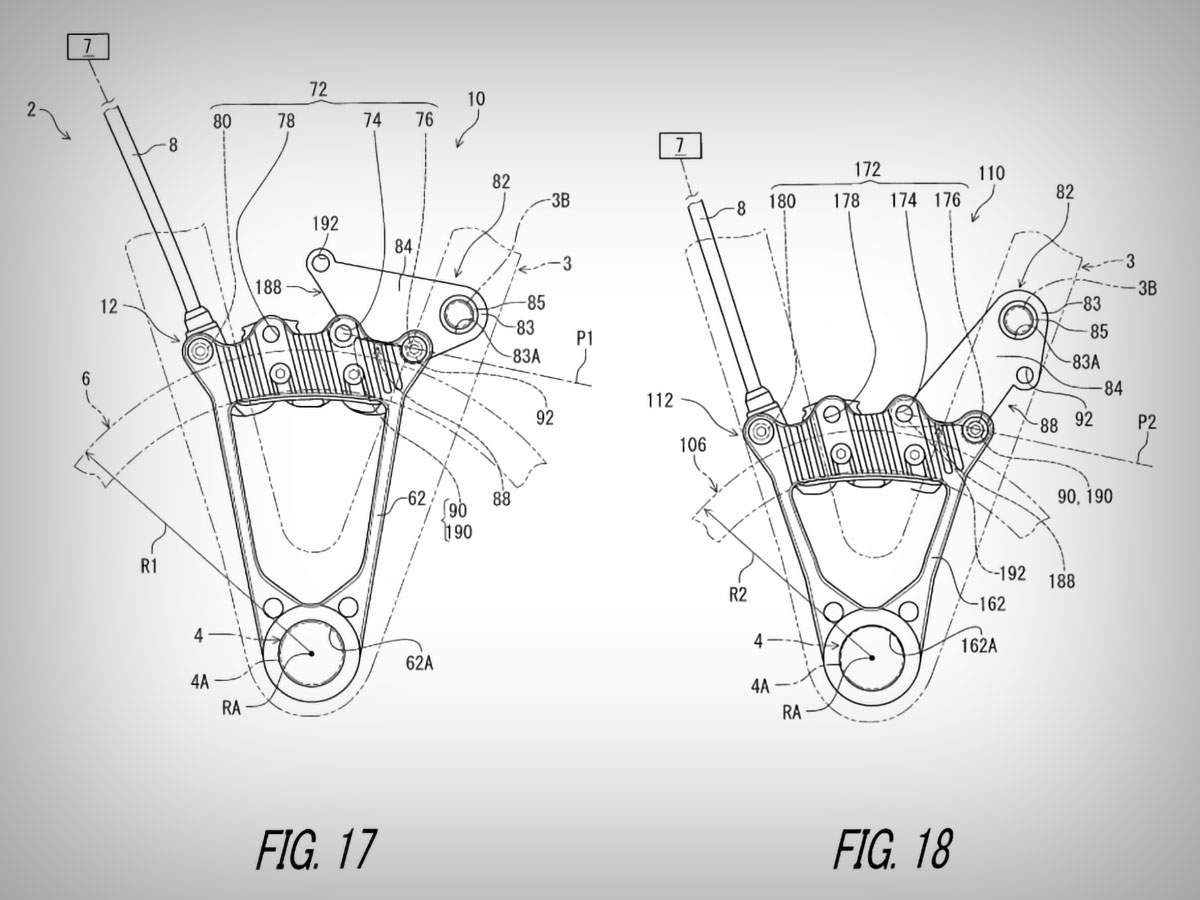 Una patente de Shimano muestra una pinza de freno de 6 pistones con montaje directo al eje pasante trasero