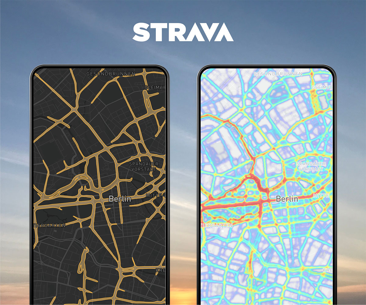 Strava presenta los mapas de actividad nocturnos y semanales para mejorar la planificación de rutas