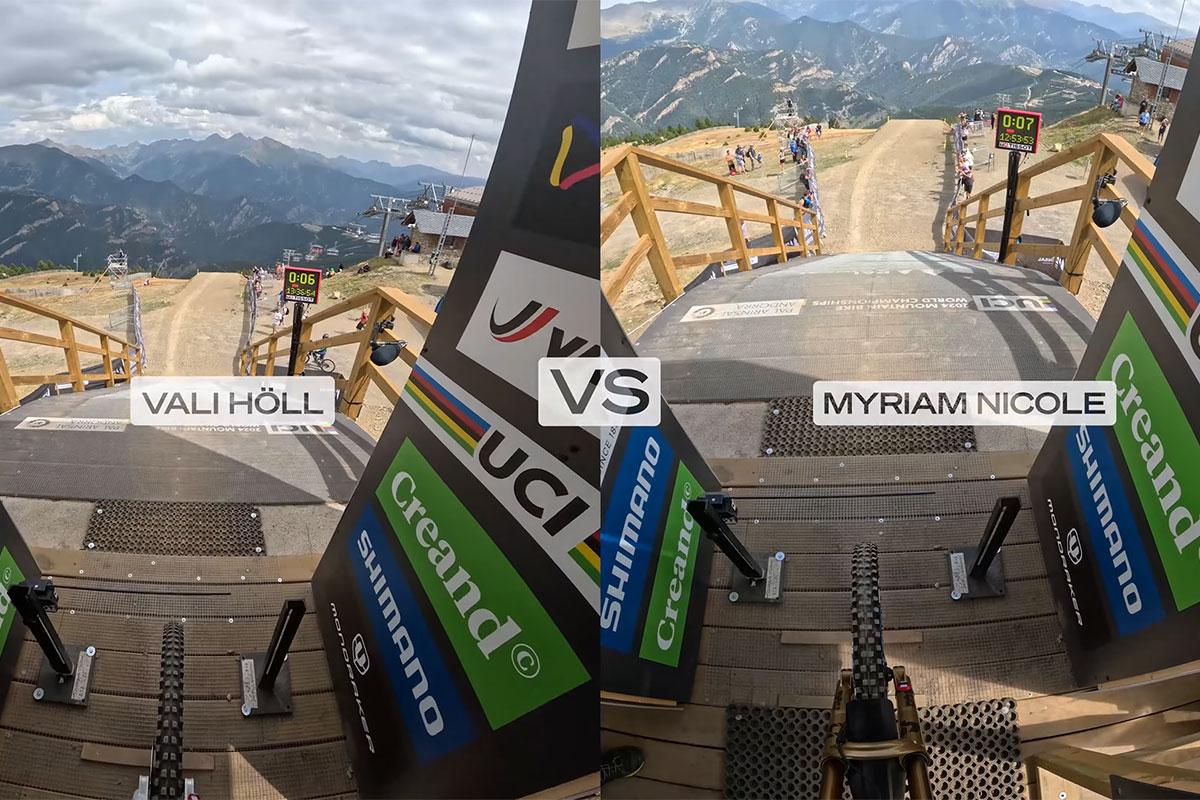 Campeonato del Mundo de Mountain Bike 2024: los descensos (cara a cara) de Valentina Höll y Myriam Nicole en Pal Arinsal