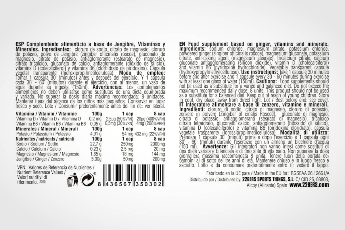 226ERS Sub9 Salts Electrolytes. Imagen: 226ERS
