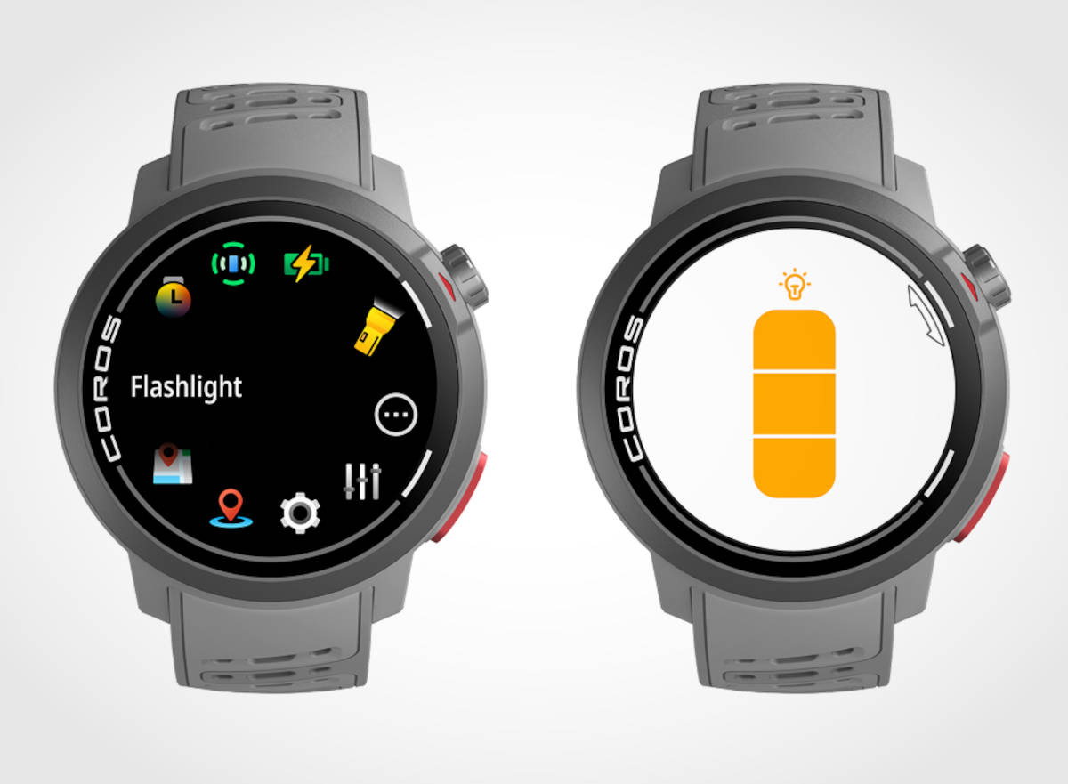 Modo linterna. Imagen: COROS