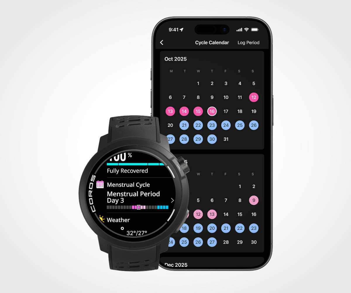 Seguimiento del ciclo menstrual. Imagen: COROS