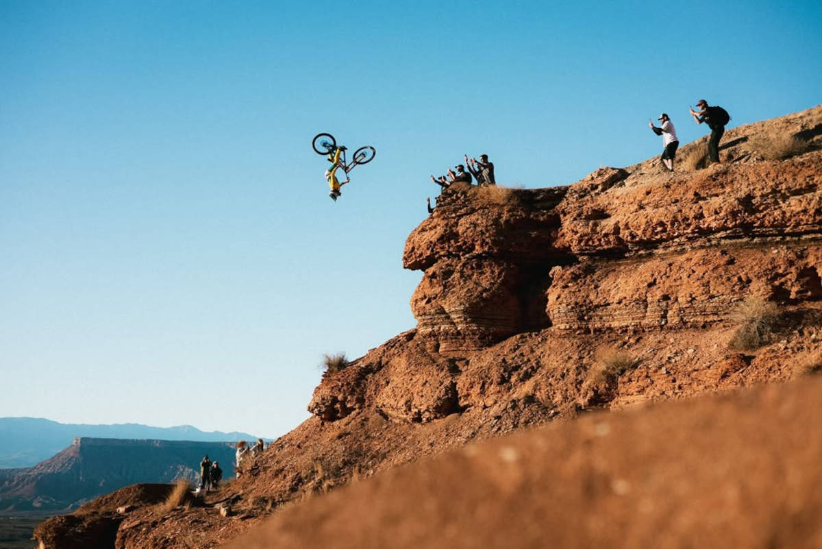 Adolf Silva, segundos antes de su accidente. Imagen: Instagram