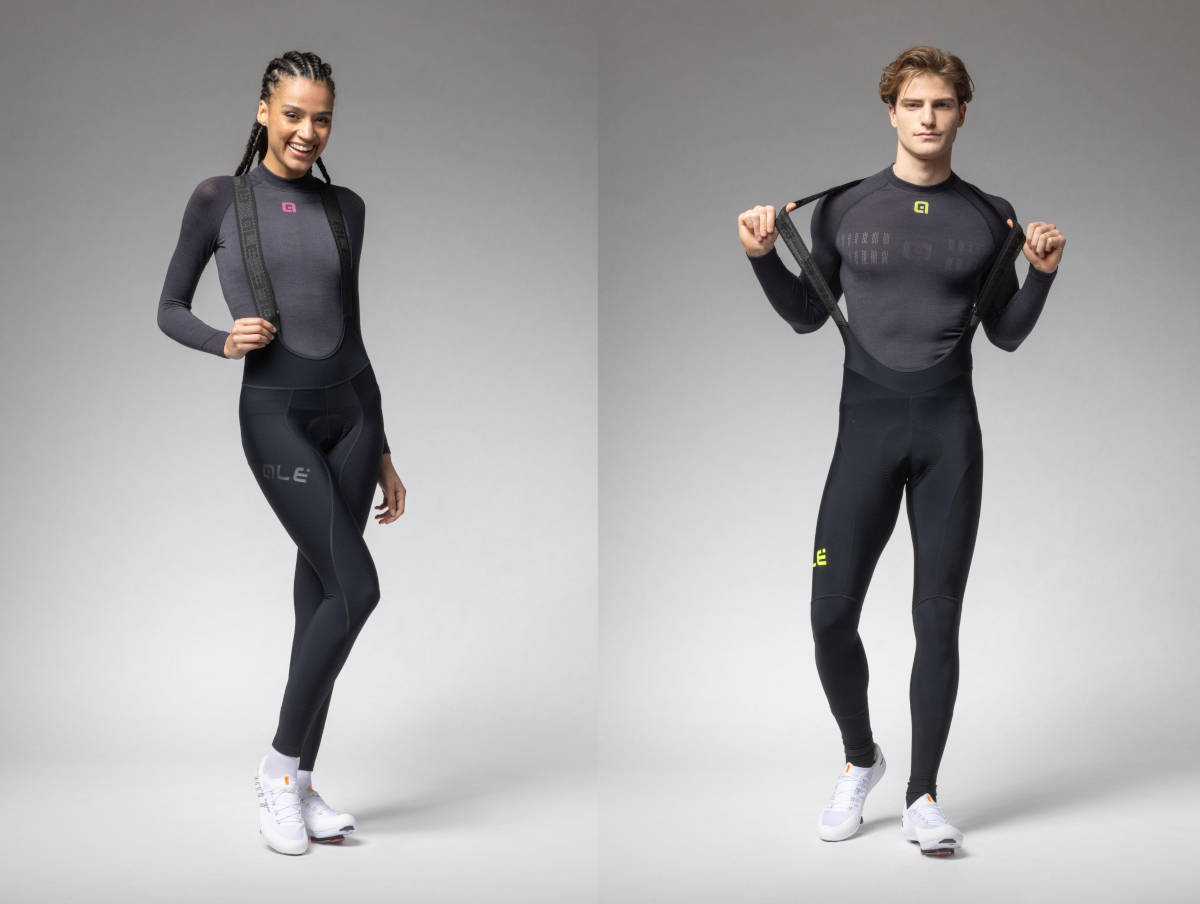 Winter 2.0 Lady bibs y Winter 2.0 Men bibs. Imagen: Alé