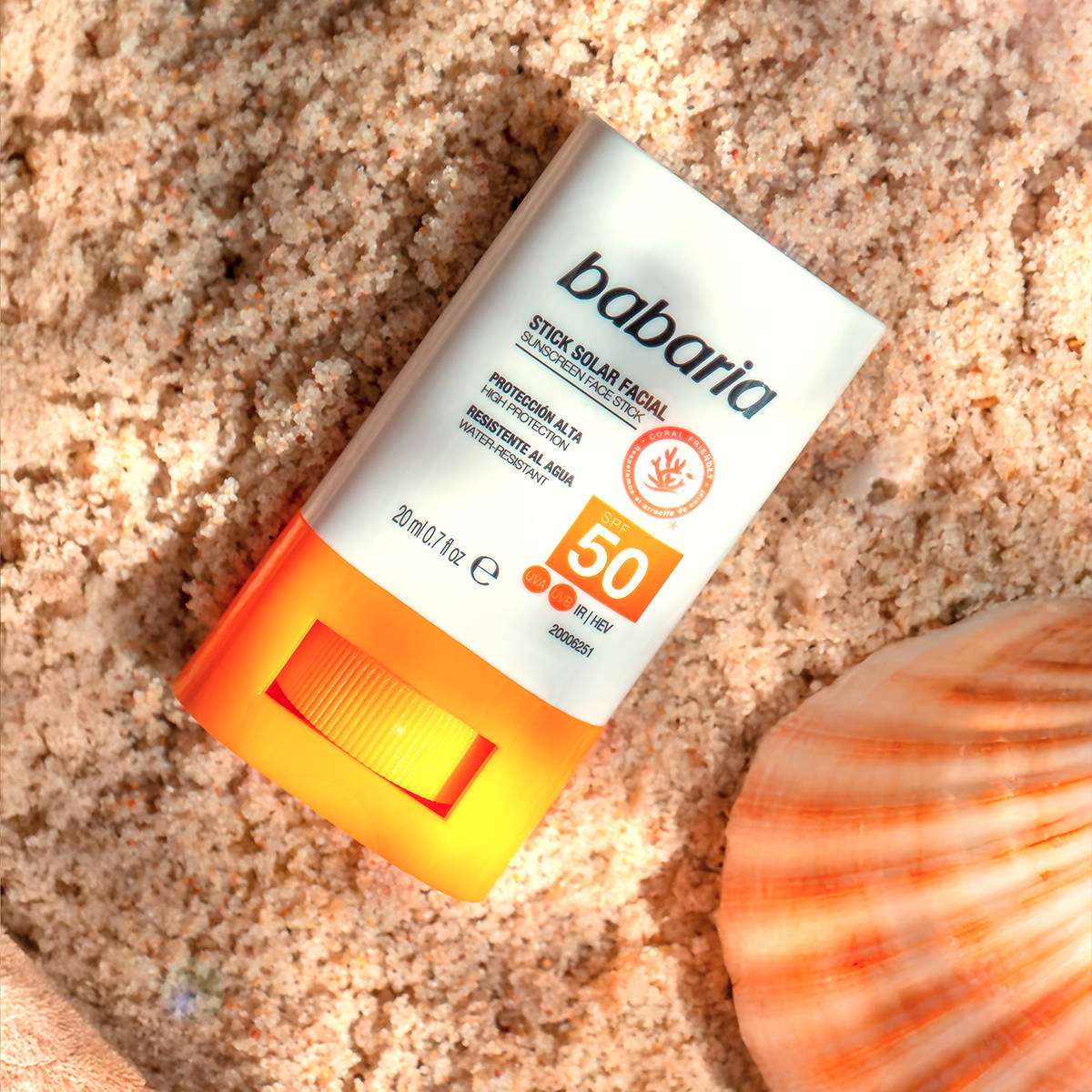 Stick Solar Facial SPF50. Imagen: Babaria