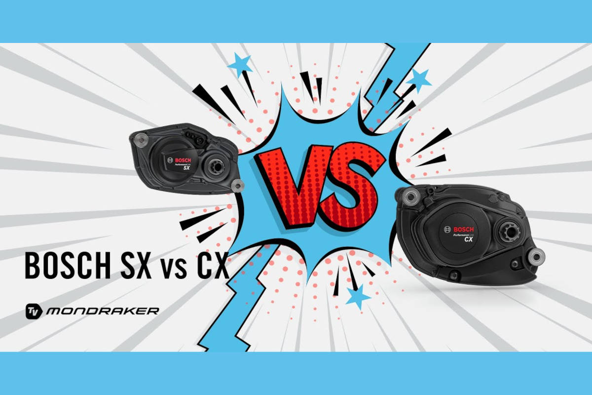 Bosch SX versus Bosch CX. Imagen: Mondraker TV