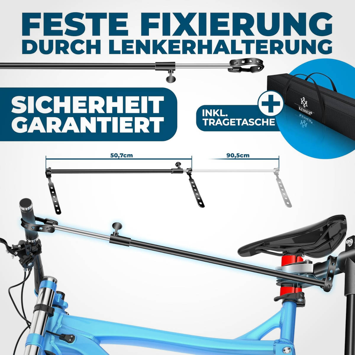 Caballete de reparación de bicicletas. Imagen: Kesser