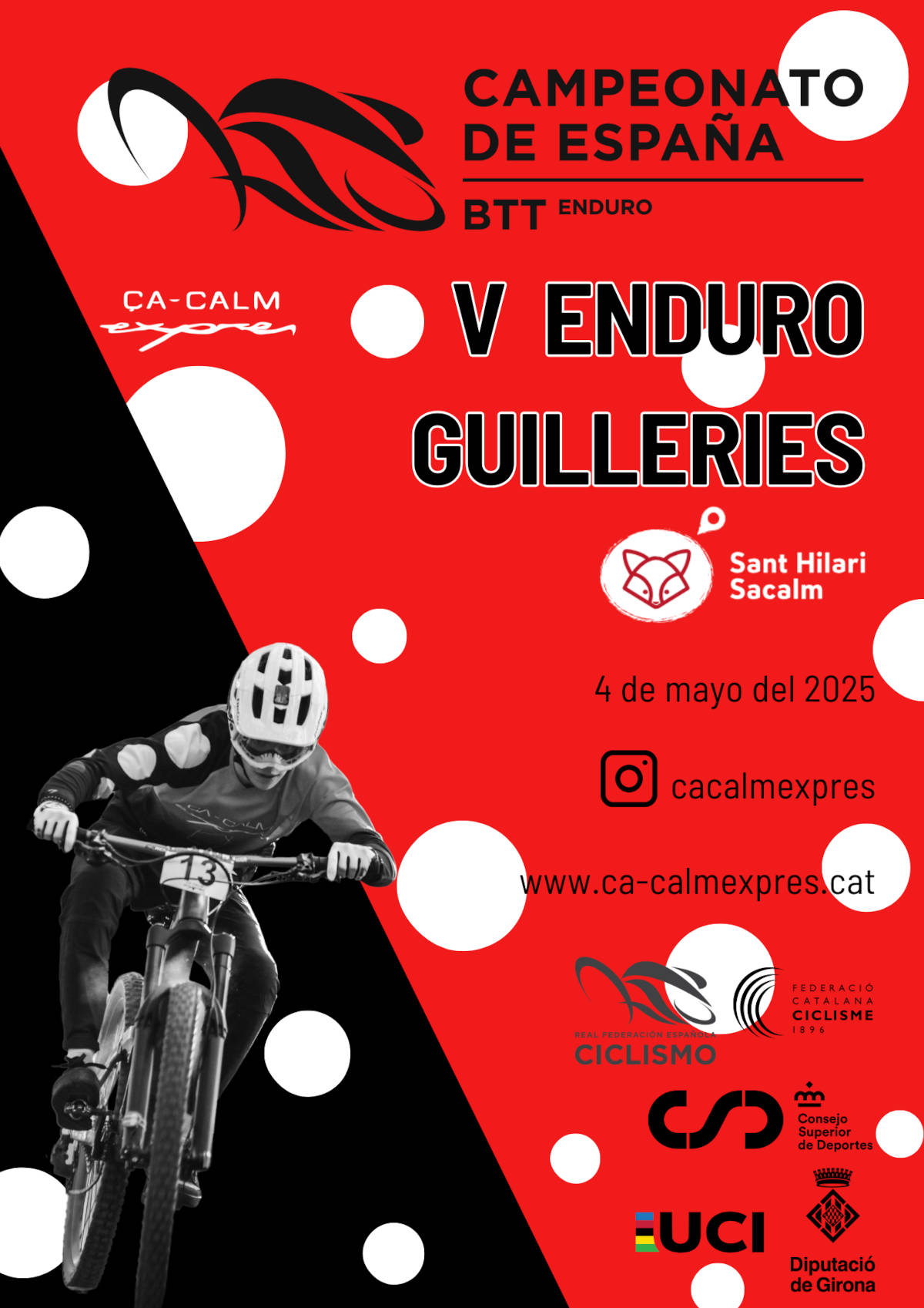 Cartel oficial del Campeonato de España de Enduro 2025. Imagen: RFEC