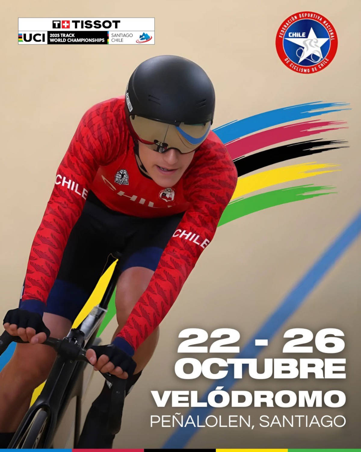 Cartel oficial del Campeonato. Imagen: UCI