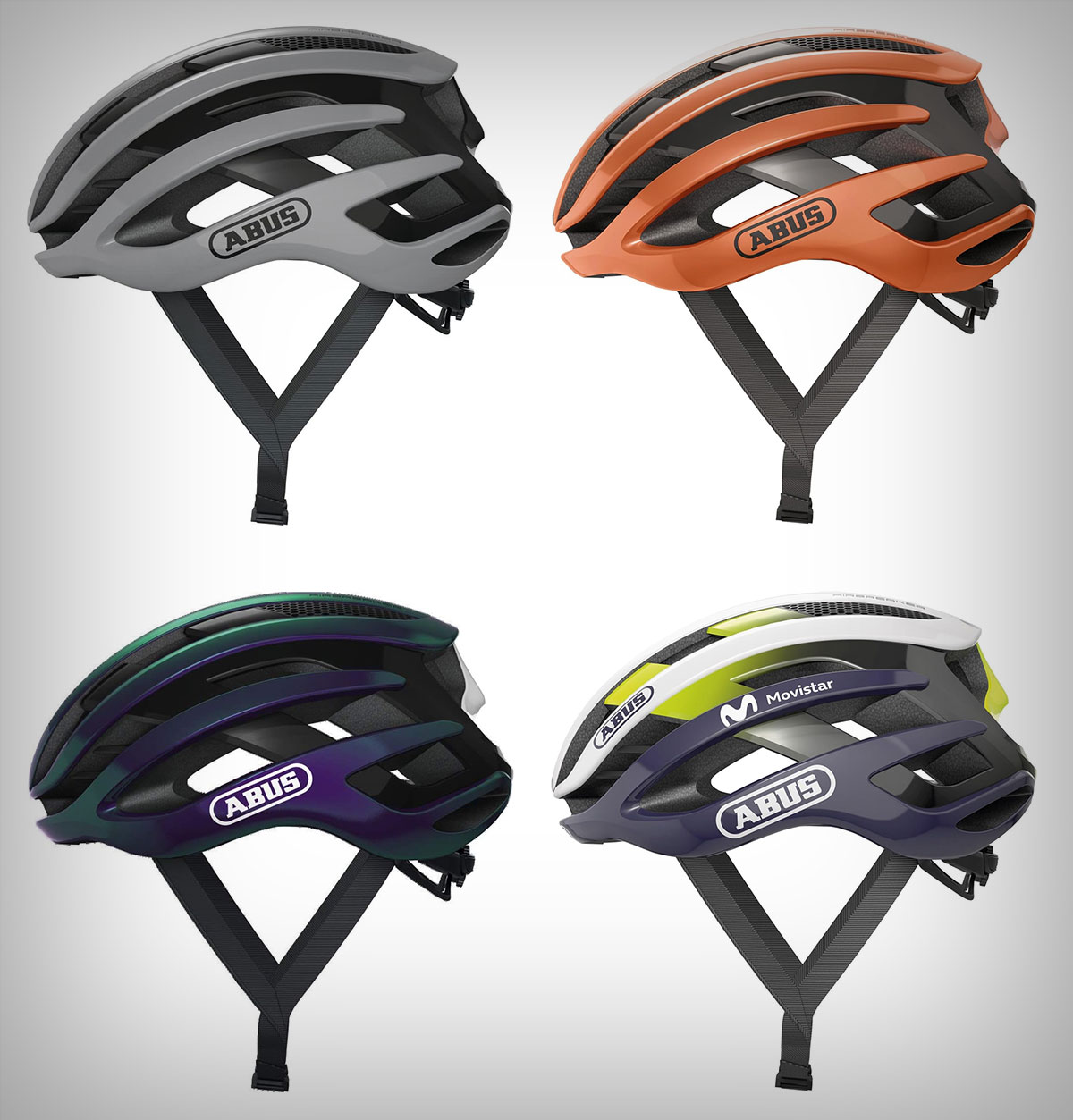 ABUS AirBreaker en varios colores. Imagen: ABUS