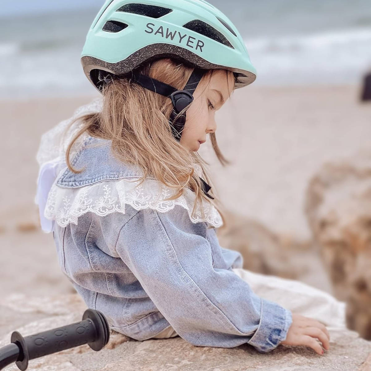 Casco infantil. Imagen: Sawyer Bikes