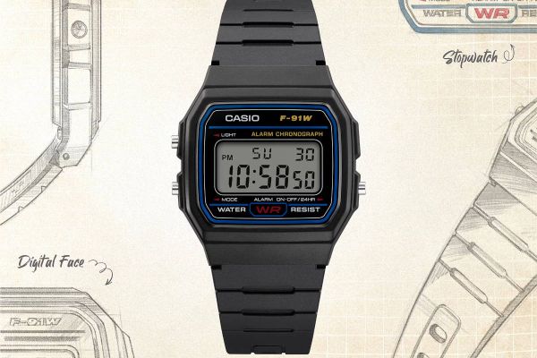 Casio F91-W: el reloj digital que ha hecho historia en la muñeca de millones de personas