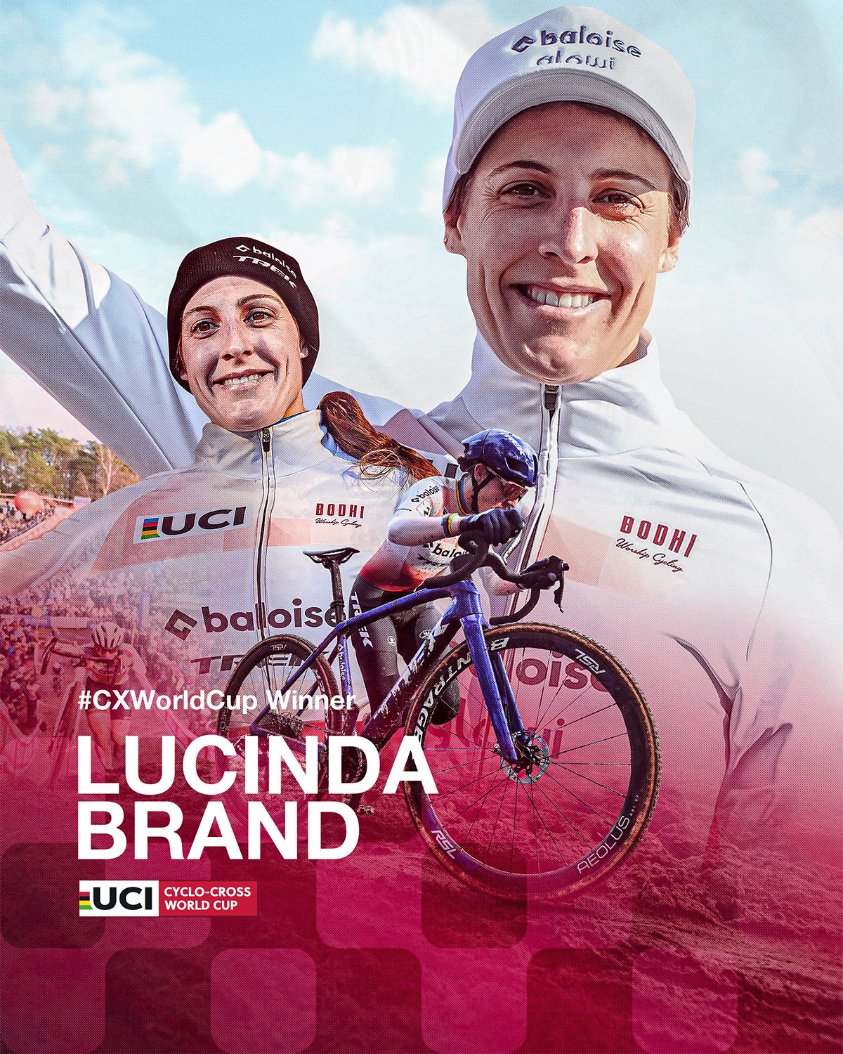 Michael Vanthourenhout y Lucinda Brand, campeones de la Copa del Mundo de Ciclocross 2024-25