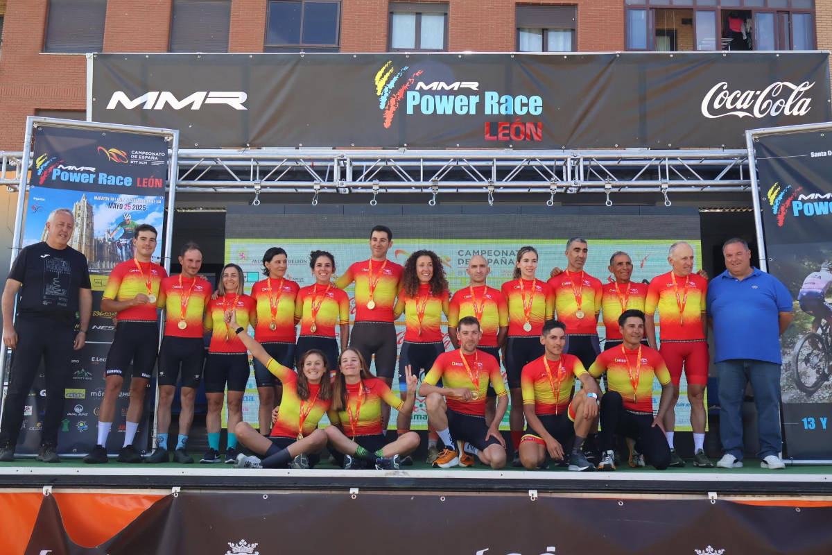 Todos los ganadores del Campeonato de España de XCM 2025. Imagen: RFEC